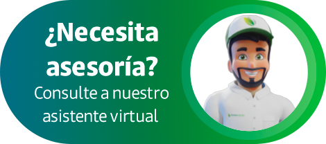 ¿Necesita asesoría? Consulte a nuestro asistente virtual
